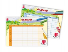 Órarend, A5, kétoldalas, ICO "Süni"