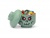 Tárolódoboz, fej, kicsi, LEGO, Green Skeleton