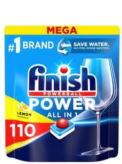 Finish mosogatógép tabletta 110 db-os Powerball All in One Lemon