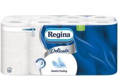 Regina Delicate tolaettpapír 16 t. 3 r. 150 lap Gentle feeling illatmentes
