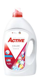 Active mosószer folyékony 4,5 L Color 90 mosás